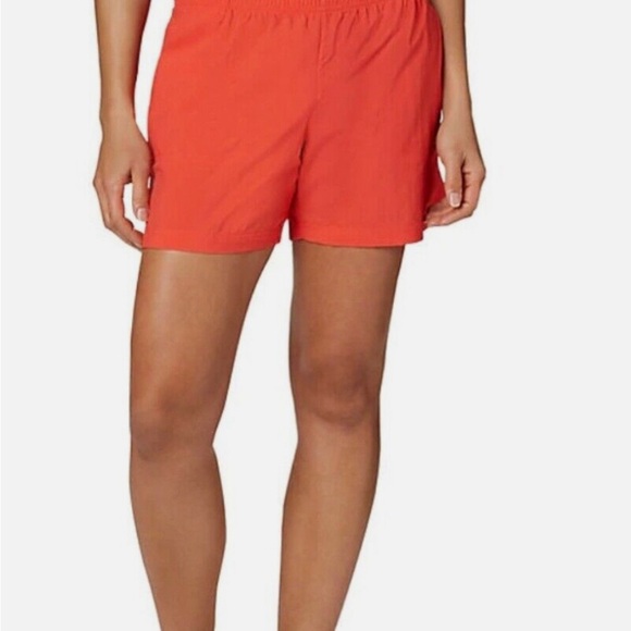 Columbia Orange Shorts Size Medium With Pockets - Picture 3 of 16